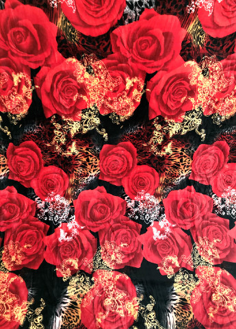 Плед мікрофібра пухнатий і густий, 170*250см "Червона троянда" Mulberry-Home (197278695)