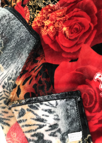 Плед мікрофібра пухнатий і густий, 170*250см "Червона троянда" Mulberry-Home (197278695)