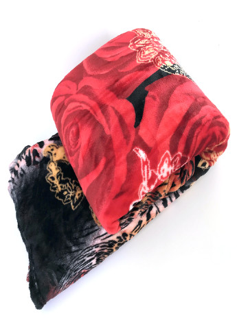 Плед мікрофібра пухнатий і густий, 170*250см "Червона троянда" Mulberry-Home (197278695)