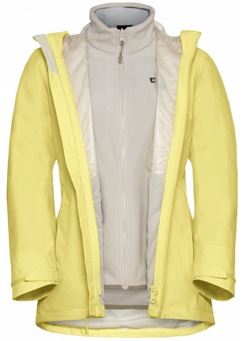 Гірчична демісезонна куртка куртка-трансформер Jack Wolfskin 1115621_M0064