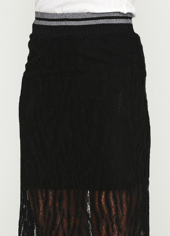 Черная кэжуал однотонная юбка NU DENMARK миди