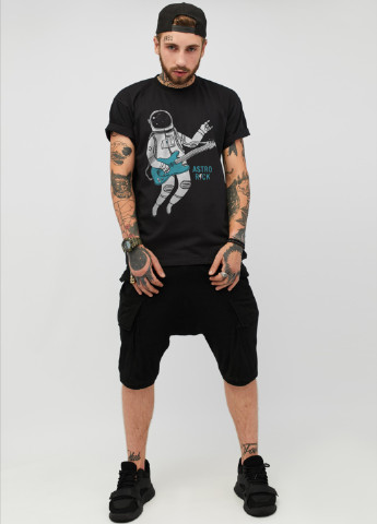 Чорна футболка YAPPI