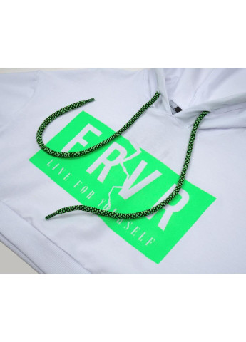 Кофта с капюшоном укороченная (4134-146G-white) A-yugi (251312961)