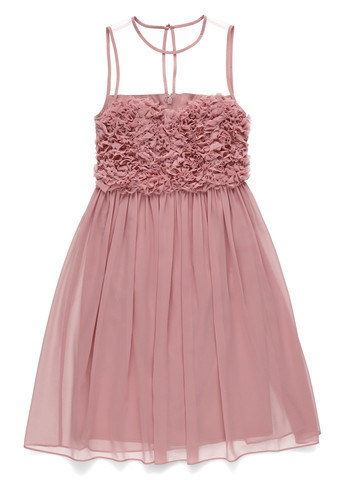 Рожево-лілова коктейльна, вечірня сукня з пишною спідницею Apart однотонна