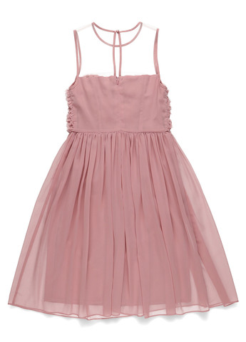 Рожево-лілова коктейльна, вечірня сукня з пишною спідницею Apart однотонна