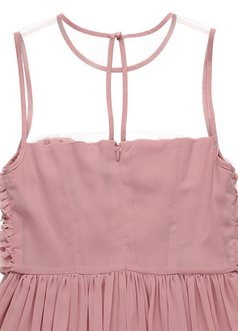 Рожево-лілова коктейльна, вечірня сукня з пишною спідницею Apart однотонна