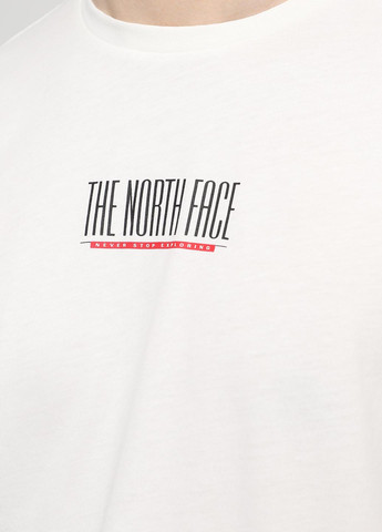 Лонгслів The North Face логотип білий кежуали, спортивні бавовна