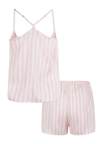 Розовый демисезонный комплект (майка, шорты) Fleri