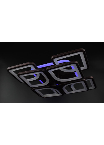 Люстра потолочная LED с пультом A2281/4+4S-RGB-cf Коричневый 11х43х43 см. Sunnysky (253627038)