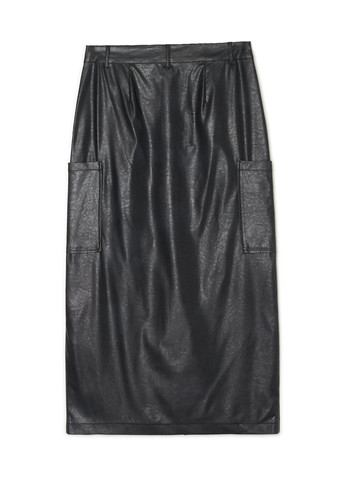 Черная кэжуал однотонная юбка Cropp карго