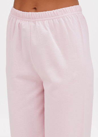 Розовая всесезон пижама (лонгслив, брюки, маска) Lucci