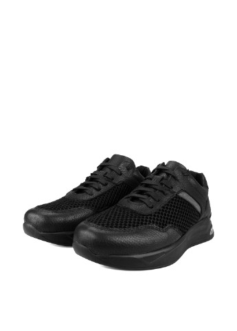 Черные осенние мужские кроссовки Cliford со шнурками