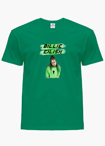 Зелена демісезонна футболка дитяча біллі айлиш (billie eilish) (9224-1207) MobiPrint