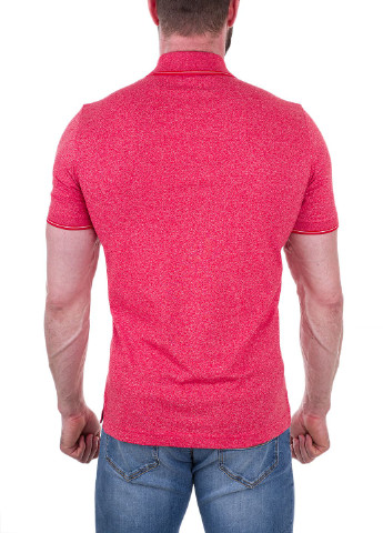 Розовая футболка-поло для мужчин Bugatti однотонная