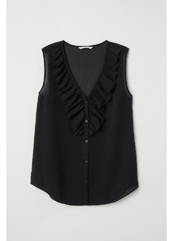 Черная демисезонная блуза H&M
