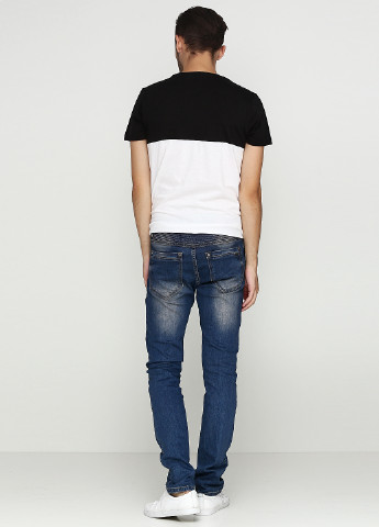 Темно-синие демисезонные со средней талией джинсы Revolt