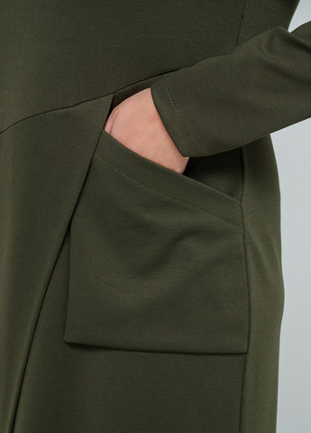 Оливкова (хакі) кежуал сукня A'll Posa однотонна