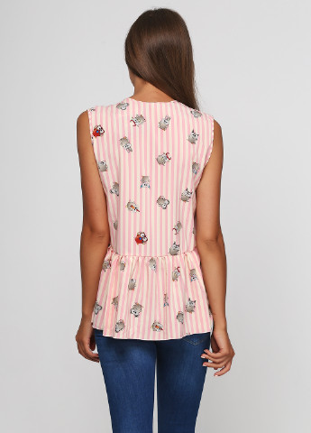 Персиковая летняя блуза ANVI
