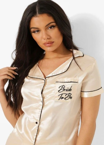 Персиковая всесезон пижама Boohoo
