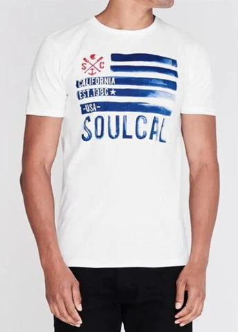 Біла футболка Soulcal & Co