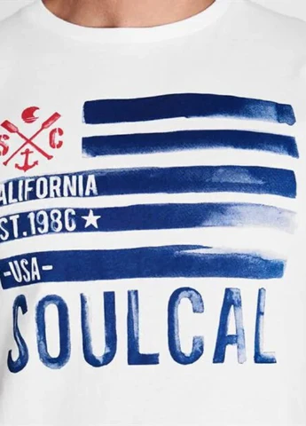Біла футболка Soulcal & Co