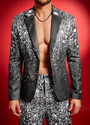 Черный демисезонный костюм (пиджак, брюки) брючный SHEIN