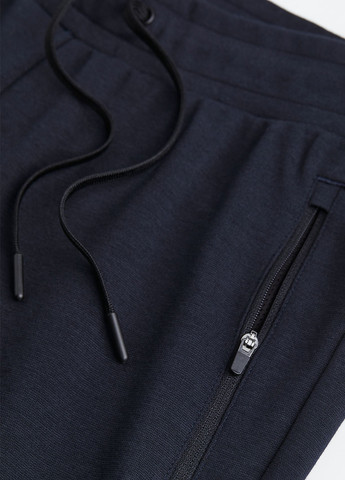 Темно-синие спортивные, кэжуал демисезонные джоггеры брюки H&M