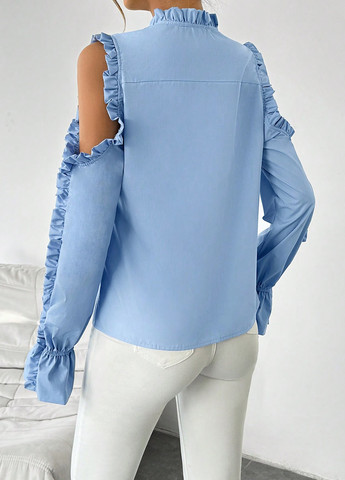 Блакитна блуза SHEIN