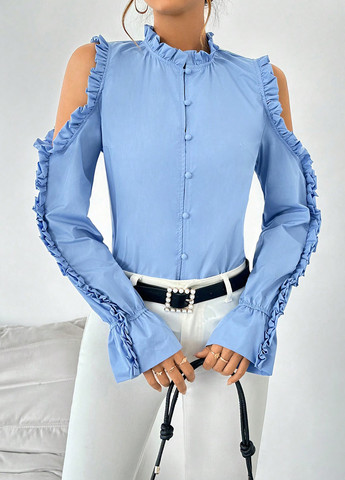 Блакитна блуза SHEIN