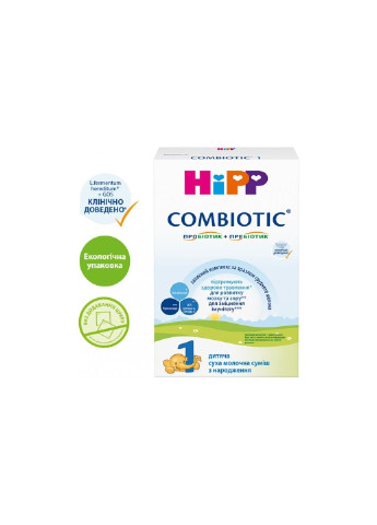 Детская смесь Combiotic 1 начальная 300 г (1031083) Hipp (254069962)