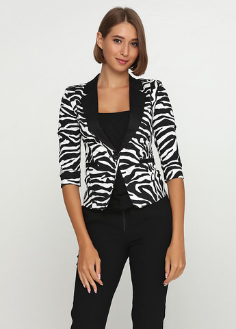 Черно-белый кэжуал пиджак Only - тигровый - демисезонный