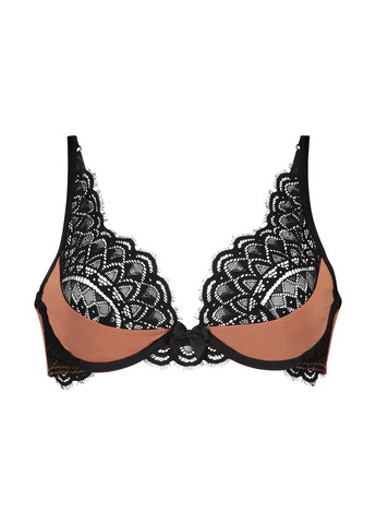 Коричневий бюстгальтер Hunkemoller з кісточками поліамід, мереживо