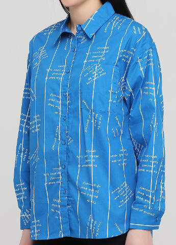 Синяя блуза New Collection