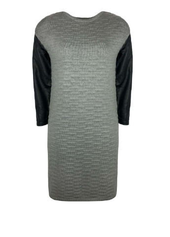 Удлиненный женский ангоровый свитер-туника с кожаными рукавами Asos (252728715)