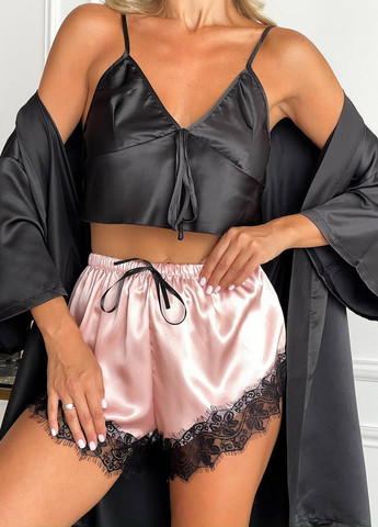 Комбінований демісезонний комплект (топ, халат, шорти) NOVA VEGA