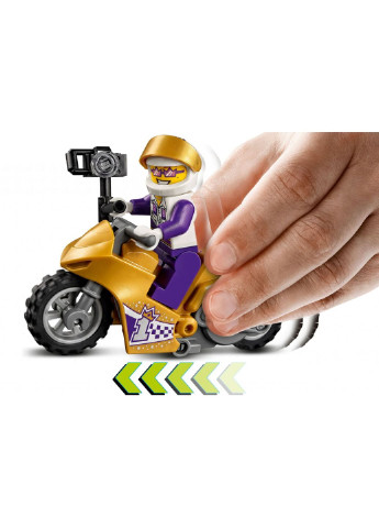 Конструктор City Stuntz Трюковый мотоцикл с экшн-камерой 14 деталей (60309) Lego (254053402)