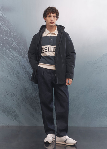 Темно-синя зимня куртка Springfield