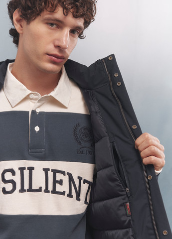 Темно-синя зимня куртка Springfield