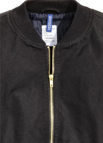 Черная демисезонная куртка H&M