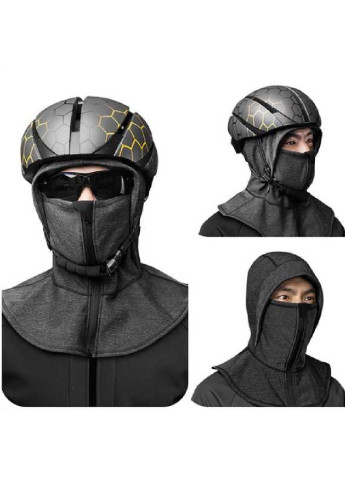 Francesco Marconi термо-маска флисовая балаклава зимний бафф шарф подшлемник лыжная шапка (472872-prob) l черная однотонный черный кэжуал флис производство - Китай