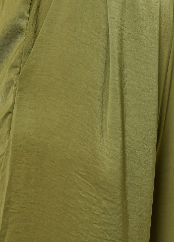 Зеленые кэжуал летние укороченные, клеш брюки KOTON