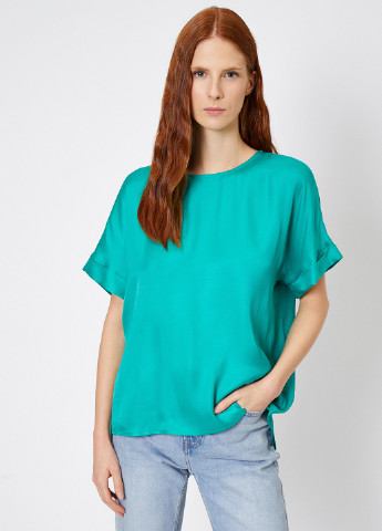 Бирюзовая блуза KOTON