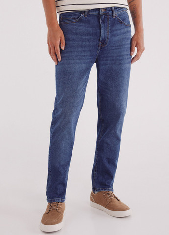 Синие демисезонные слим джинсы Springfield