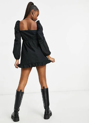 Черное кэжуал платье Missguided однотонное