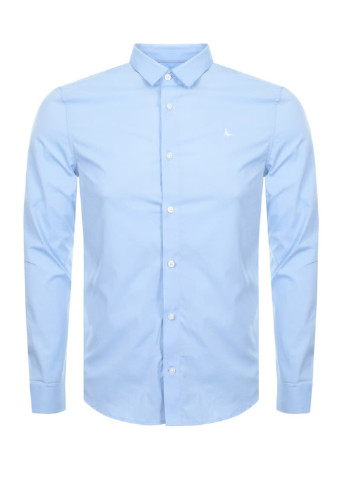 Светло-голубой кэжуал рубашка однотонная Jack Wills