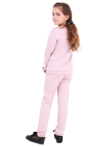 Розово-лиловый демисезонный костюм (свитшот, брюки) брючный Timbo