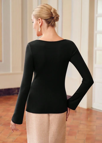 Чорна блуза SHEIN