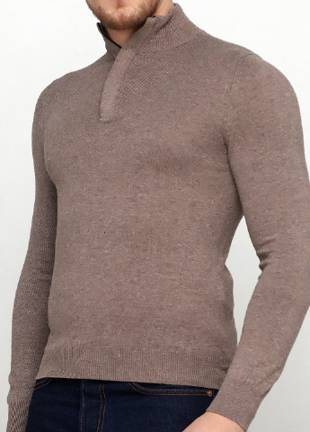 Коричневый демисезонный пуловер пуловер Celio