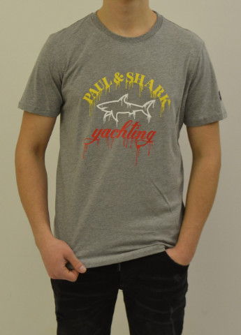 Сіра футболка чоловіча Paul & Shark