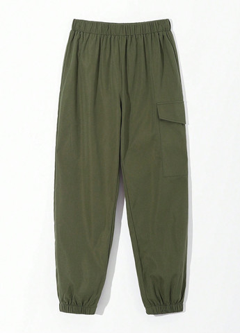 Комбинированные кэжуал демисезонные брюки джоггеры, карго SHEIN